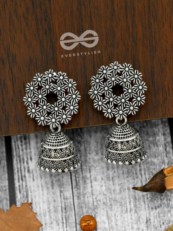 Wreath of Flowers Desi Bell Jhumkas