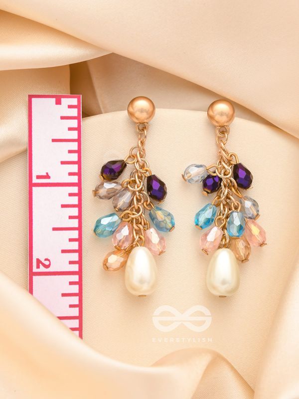 Fruits of Heaven- Golden Pearl Earrings