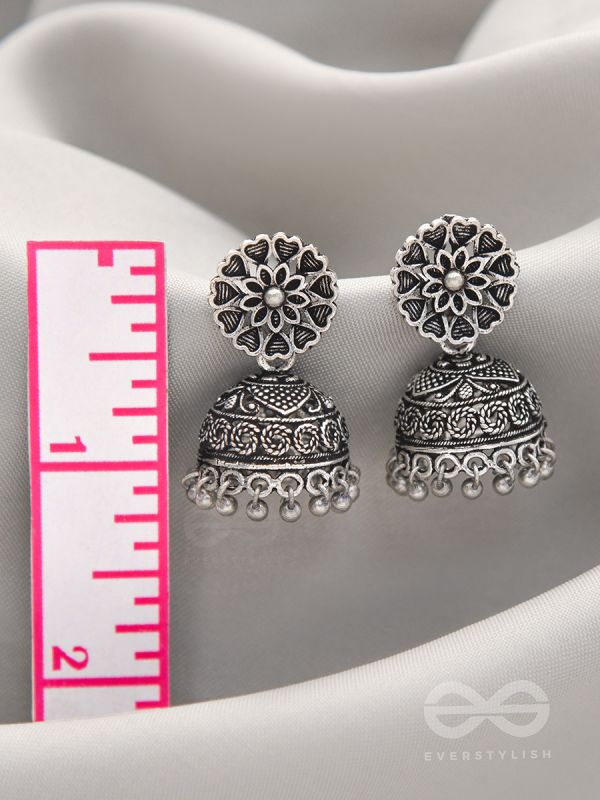 The Blooming Bud- Brass Jhumka Earrings