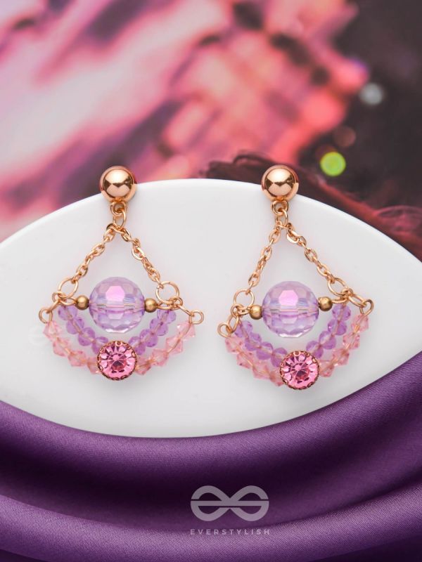 The Luxe Lotus- Golden Embellished Earrings