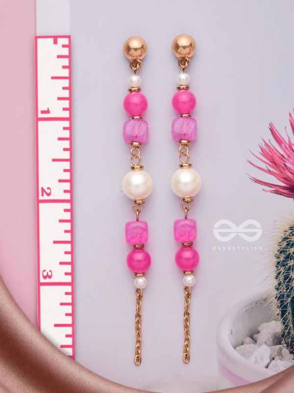 The Coral Rains- Golden Embellished Earrings