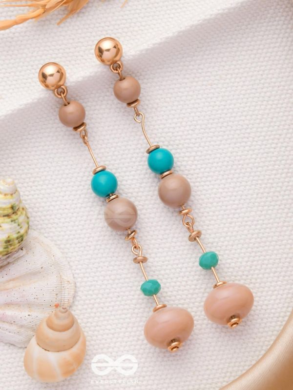 The Glowing Lanterns- Golden Embellished Earrings