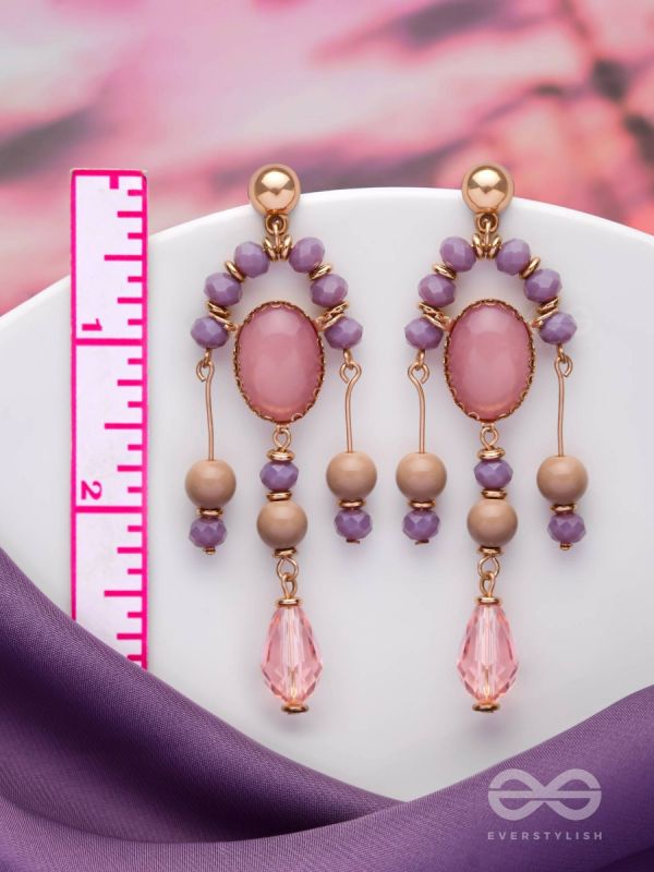 The Dolly Dangles- Golden Embellished Earrings