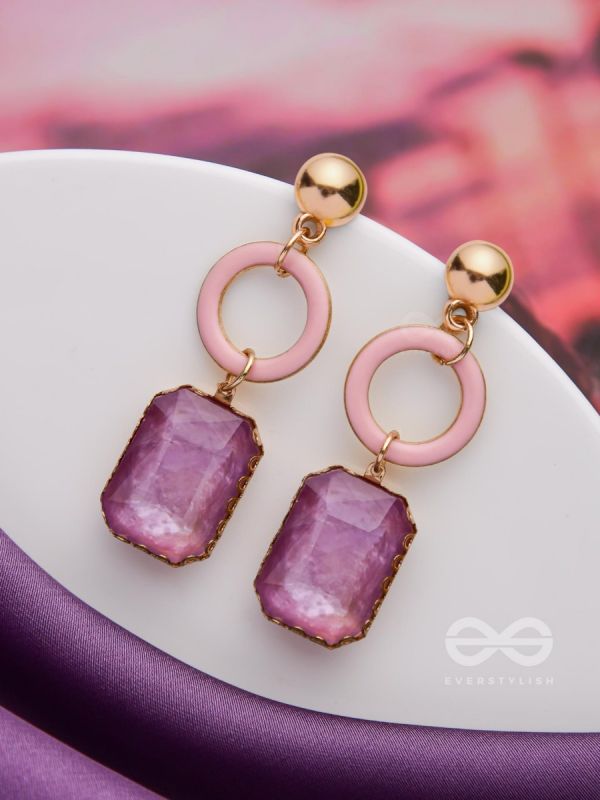 THE VIOLET ROUNDABOUTS - CUTE ENAMELLED EARRINGS