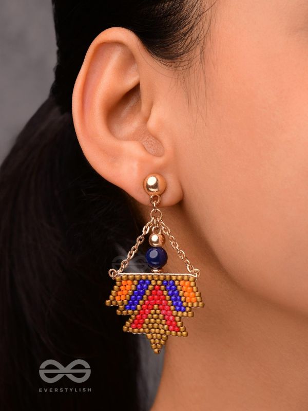 FUNKY FUSION FLINGS - BEADED BOHEMIAN EARRINGS