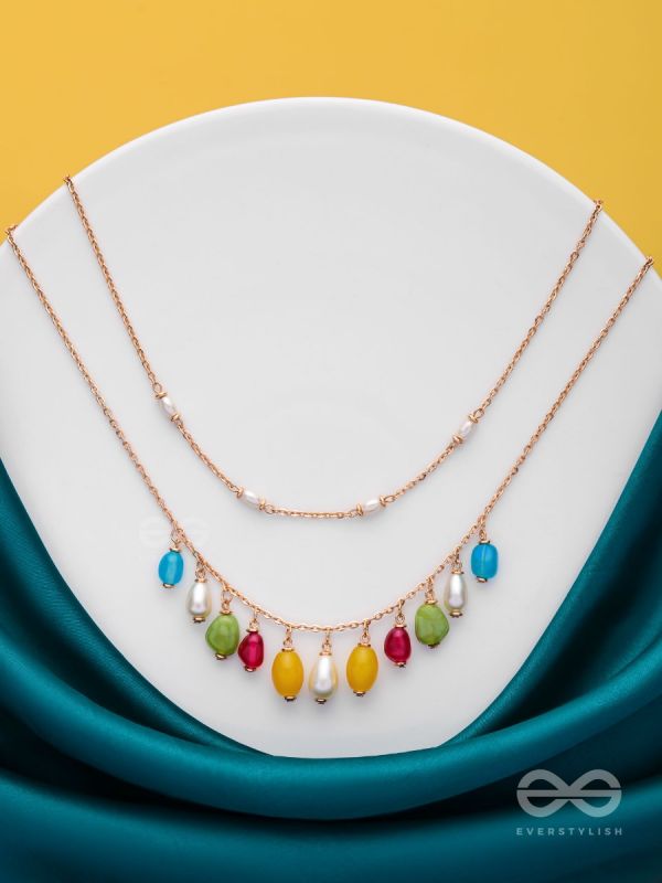 Candy Crushing Carnival - Cute Layered Neckpiece With Anti-Tarnish Coating (Multicolor)