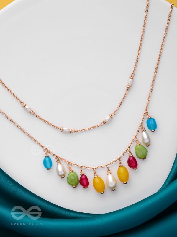 Candy Crushing Carnival - Cute Layered Neckpiece With Anti-Tarnish Coating (Multicolor)