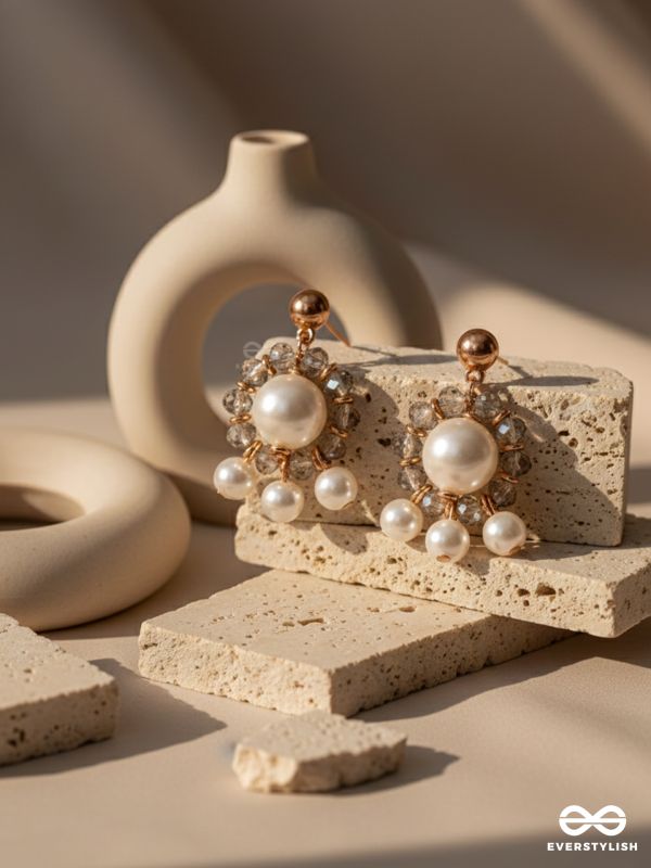 THE RADIATING CLOUDS - CLASSIC PEARL EARRINGS