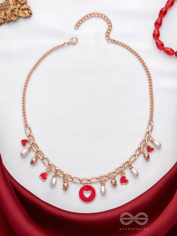 The Scarlet Affair - Cute Hearts Neckpiece With Anti-Tarnish Coating 