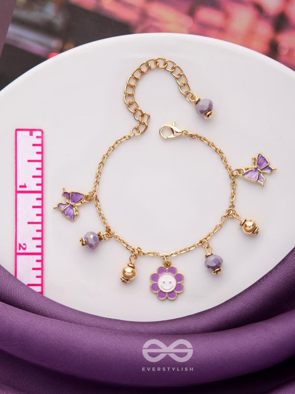 THE JOY OF LIVING - PURPLE CHARMED BRACELET