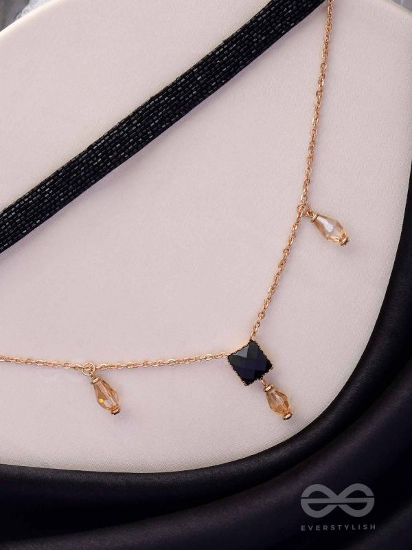 Magic In Darkness - Statement Choker Neckpiece With Anti-Tarnish Coating 