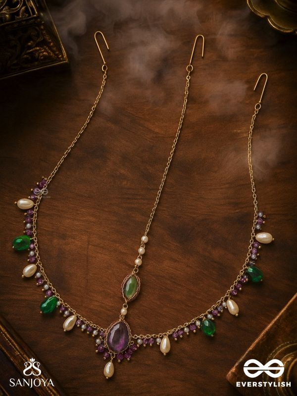 SIBIRA - SUPREME ROYALTY - STONE, BEADS AND GLASS DROPS EMBROIDERED MAANGTIKA