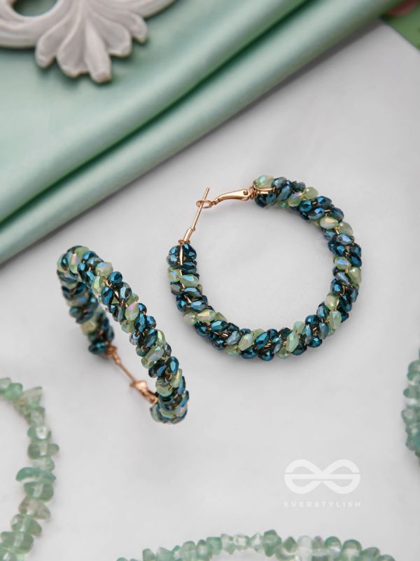 THE FERN-TASTIC GROOVE - STATEMENT BEADED HOOPS