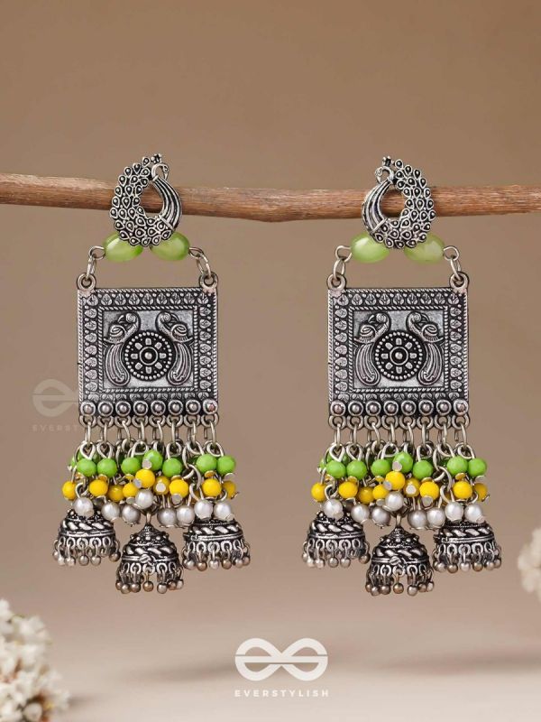 The Willow Wonders - Statement Oxidised And Beaded Earrings