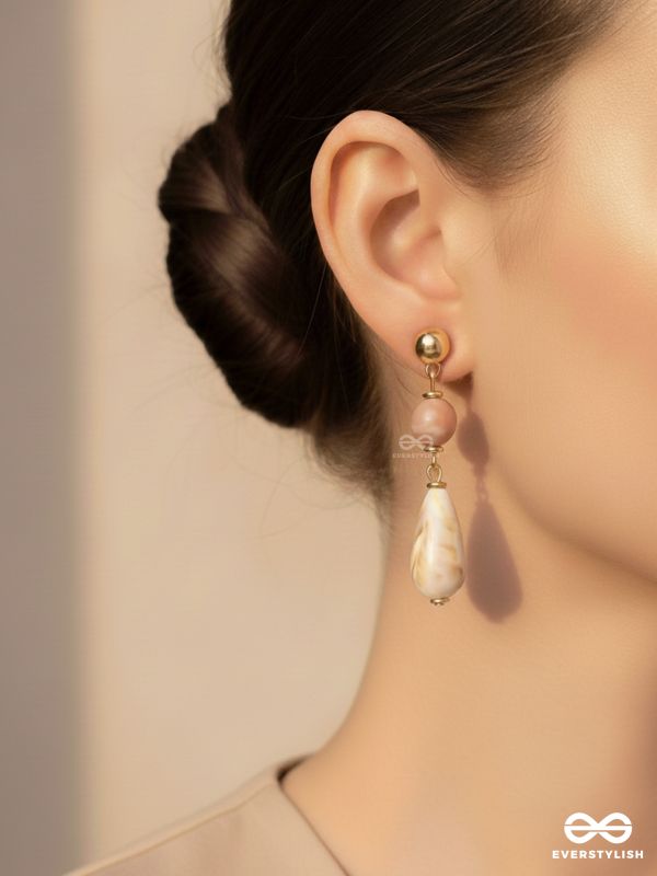 THE COASTAL DUNES - GOLDEN EMBELLISHED EARRINGS