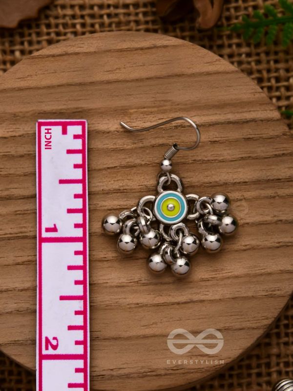 THE BLUEBELL SUNSHINE - OXIDISED EMBELLISHED EARRINGS