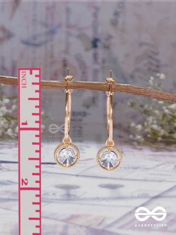 THE FAIRY GEMS - GOLDEN HOOP EARRINGS