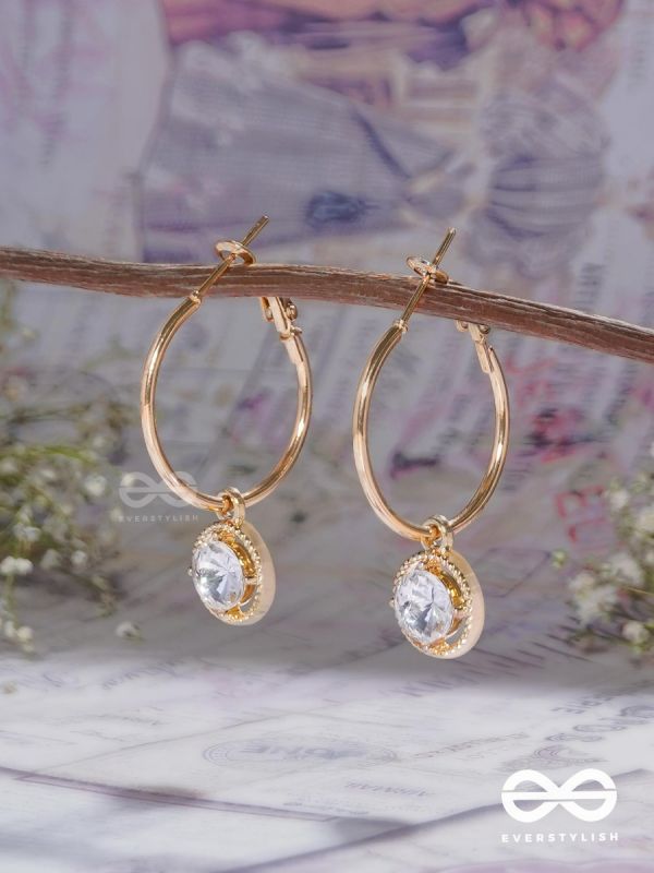 THE FAIRY GEMS - GOLDEN HOOP EARRINGS