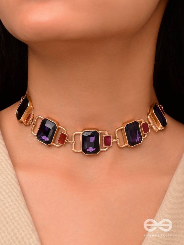 The Crystal Matrix - Statement Embellished Neckpiece