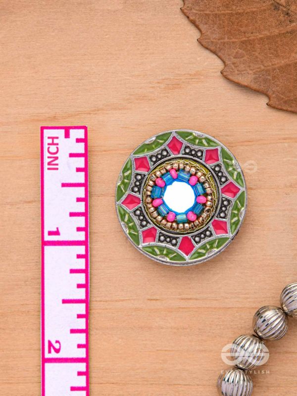 Magic Of Colors - Enamelled Oxidised Earrings