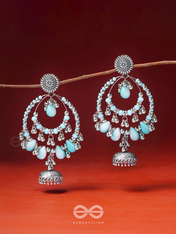 The Layers Of Horizon- Oxidised Earrings