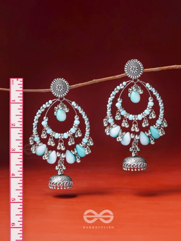 The Layers Of Horizon- Oxidised Earrings