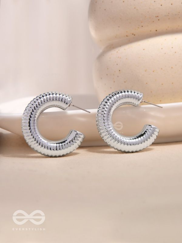 Sunlit Harmony - Statement Silver Earrings