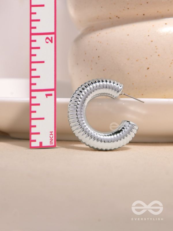 Sunlit Harmony - Statement Silver Earrings