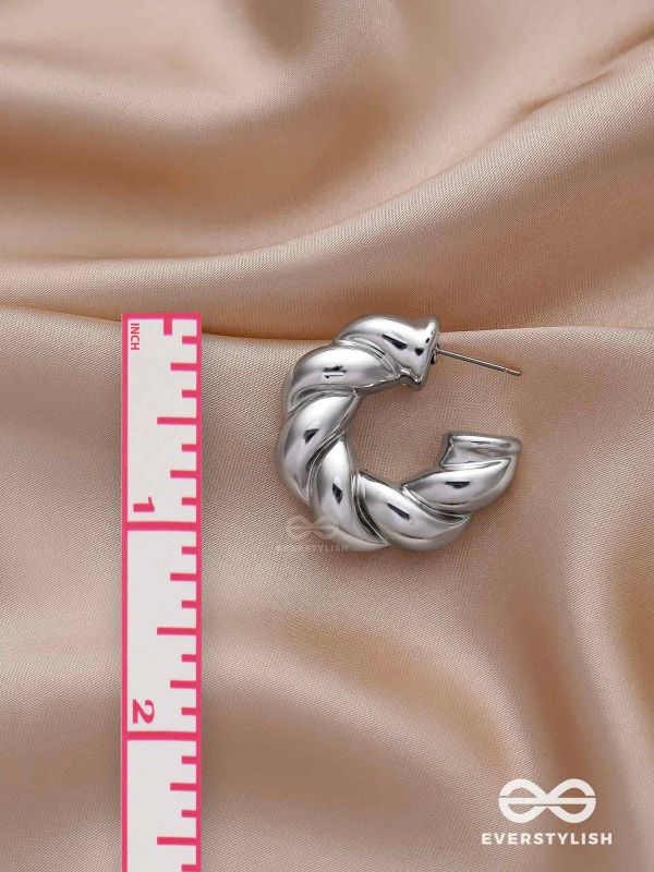 Dreamer's Luster - Statement Silver Earrings