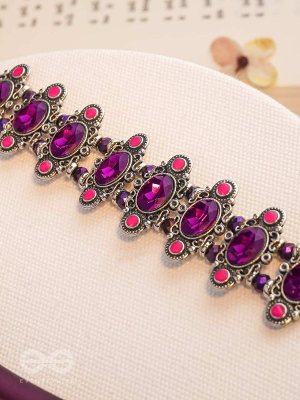 The Purple Passion - Statement Oxidised Neckpiece