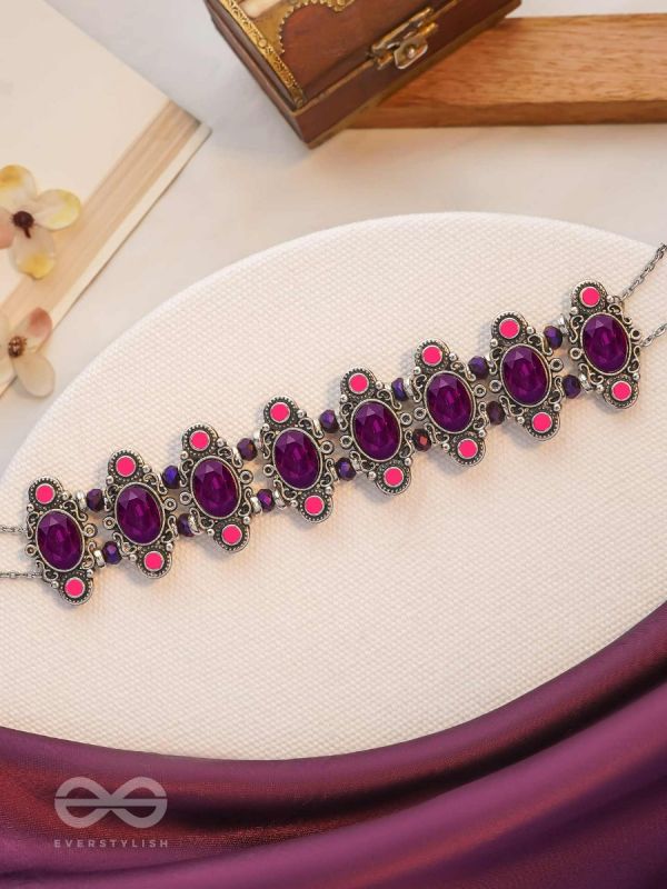 The Purple Passion - Statement Oxidised Neckpiece