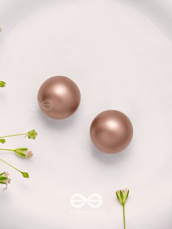 Drop Of Mocha - Casual Stud Earrings