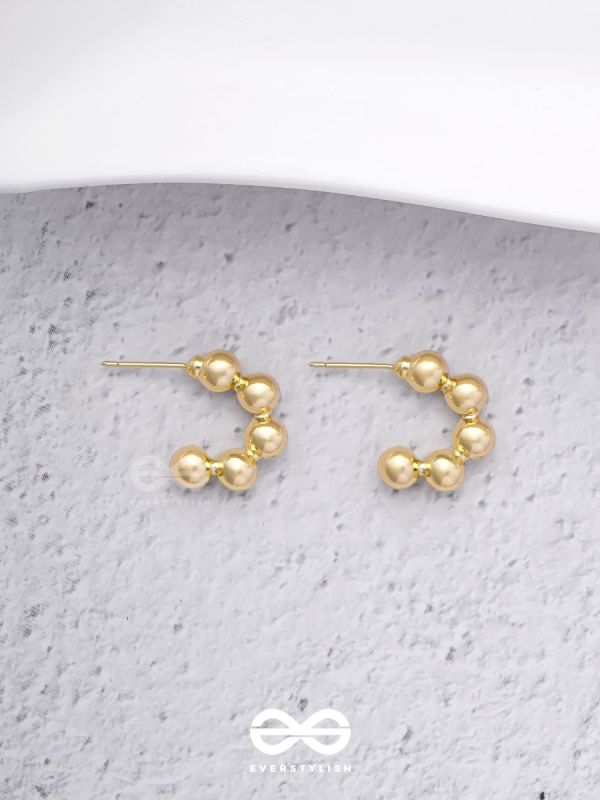Spell Beads - Classy  Golden  Earrings  