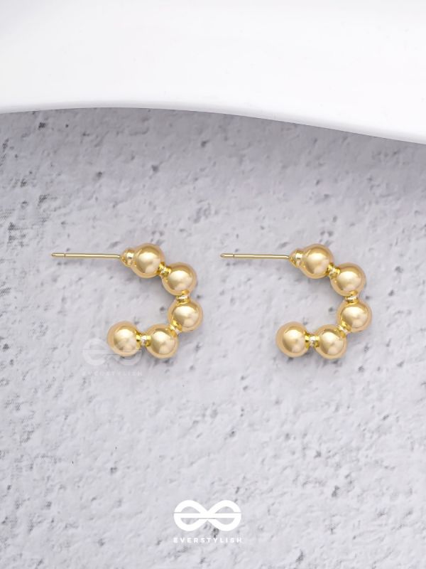 Spell Beads - Classy  Golden  Earrings  