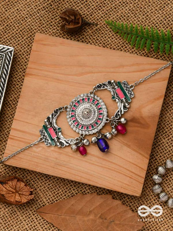 The Glorious Legacy - Enamelled Oxidised Neckpiece