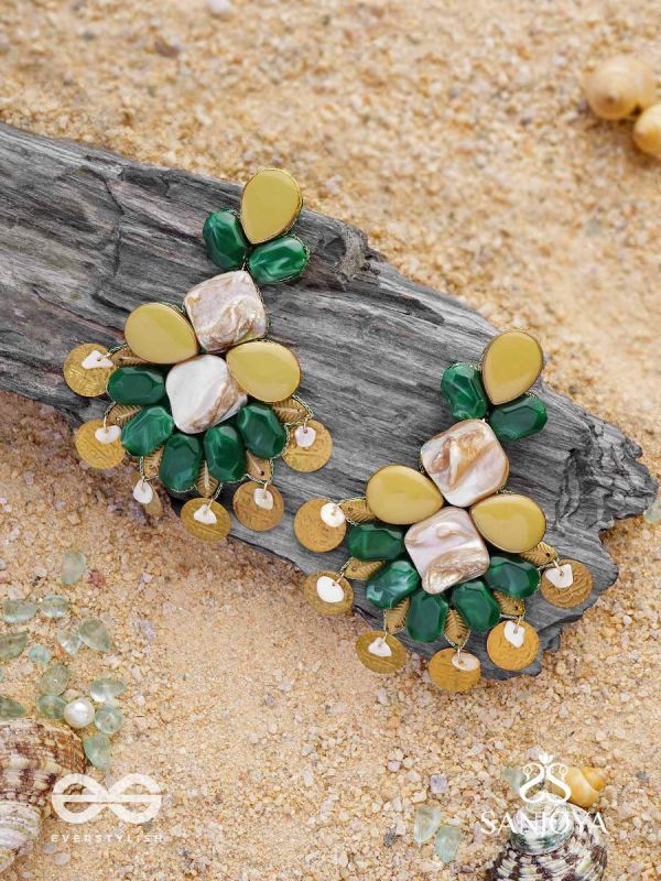 Haritaye - The Mint Melody - Stones And Coins Earrings