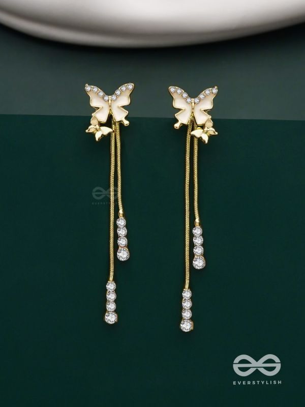 Wings of Glamour- Butterfly Dangle Earrings
