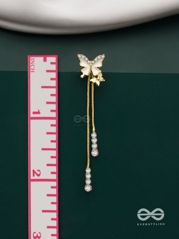 Wings of Glamour- Butterfly Dangle Earrings