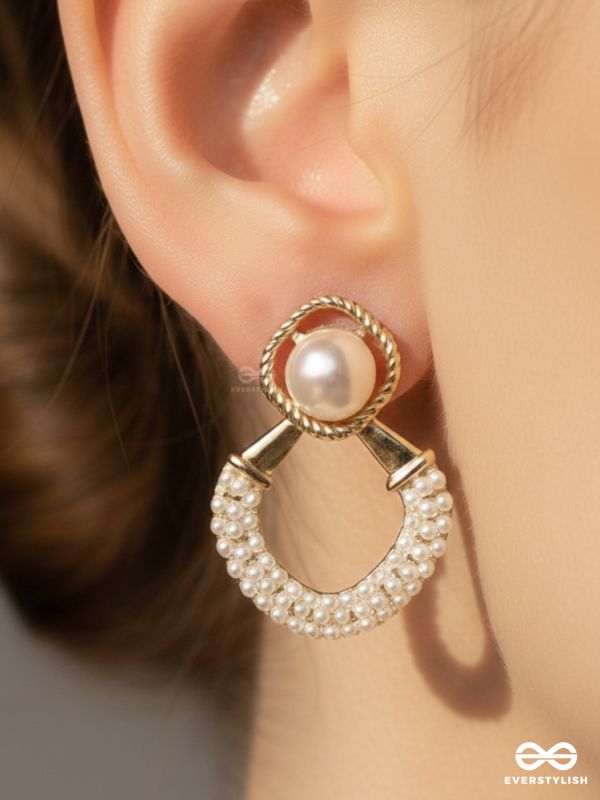 Celestial Pearls- Elegant pearl earrings