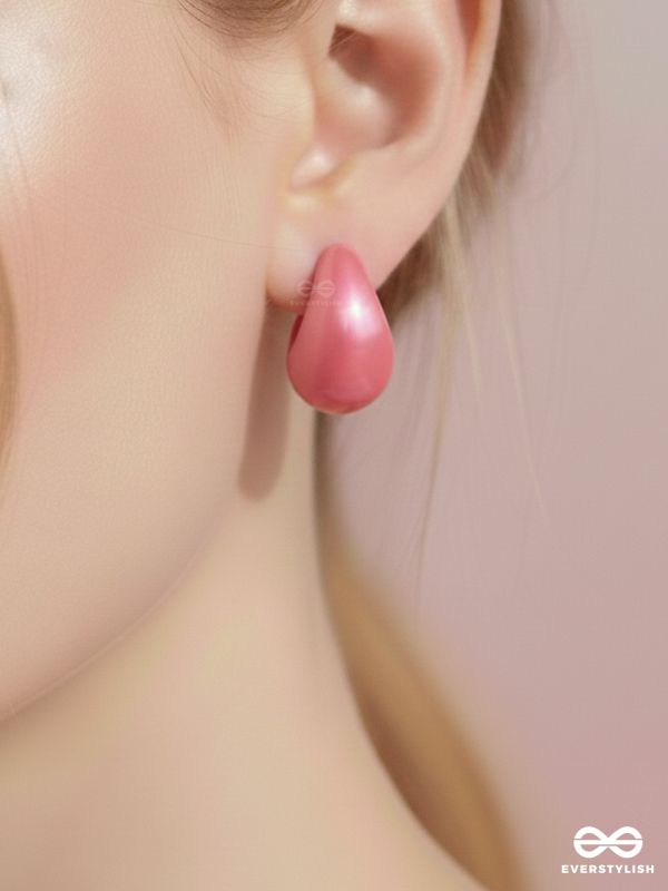 PINK GLOSS GLAZE- BOLD, GLOSSY, AND FUNKY STATEMENT STUDS