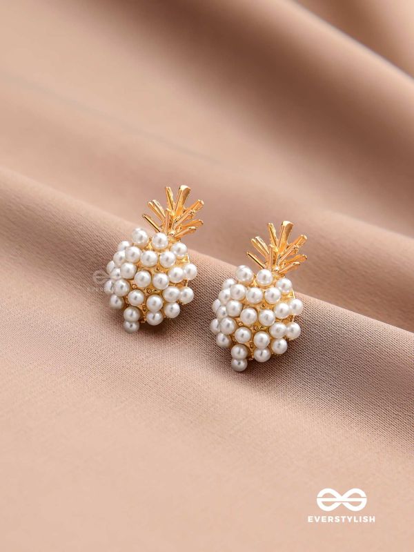 PEARL PINE- EXQUISITE PEARL CLUSTER EARRINGS