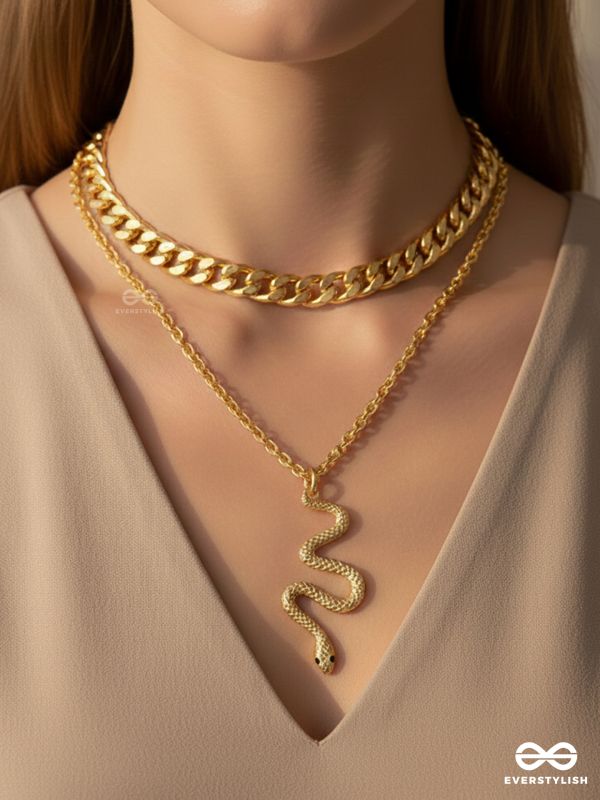 POWER STACK- LUXE GOLD LINK NECKLACE 