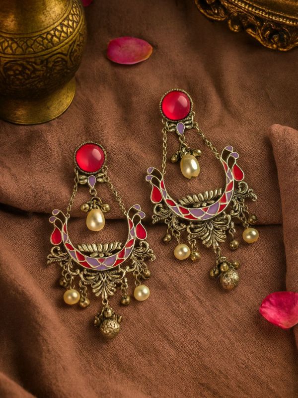 Aastarana- The Stunning Tapestry- Stones, Sequins and Resham Embroidered Statement Necklace