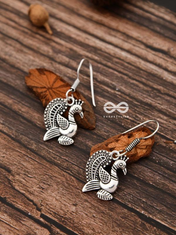 The Cute Vintage Peacock Hooks - Tiny Trinket Earrings