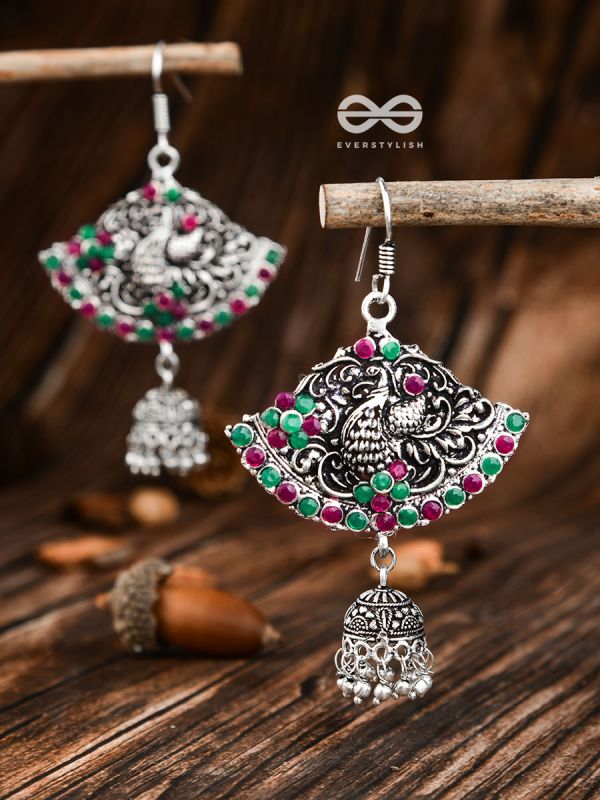 A Vintage Artwork (Ruby-Emerald) - The Embellished Oxidised Collection