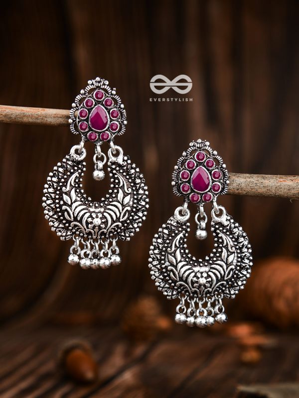 The Droplet Motifs - Ruby Red - The Embellished Oxidised Collection