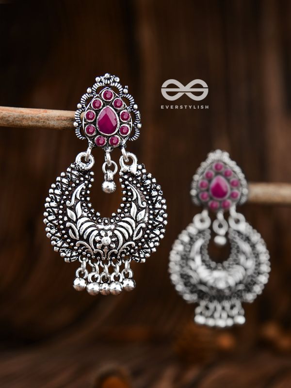 The Droplet Motifs - Ruby Red - The Embellished Oxidised Collection