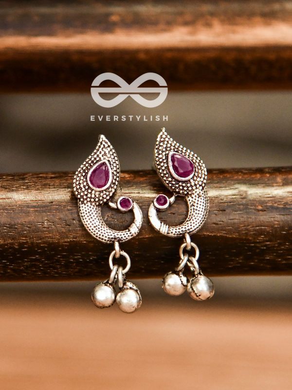 The Vintage Peacocks (Ruby Red) - The Melodious Ghungroo Collection