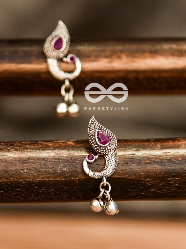 The Vintage Peacocks (Ruby Red) - The Melodious Ghungroo Collection