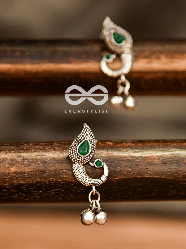 The Vintage Peacocks (Emerald Green) - The Melodious Ghungoo Collection